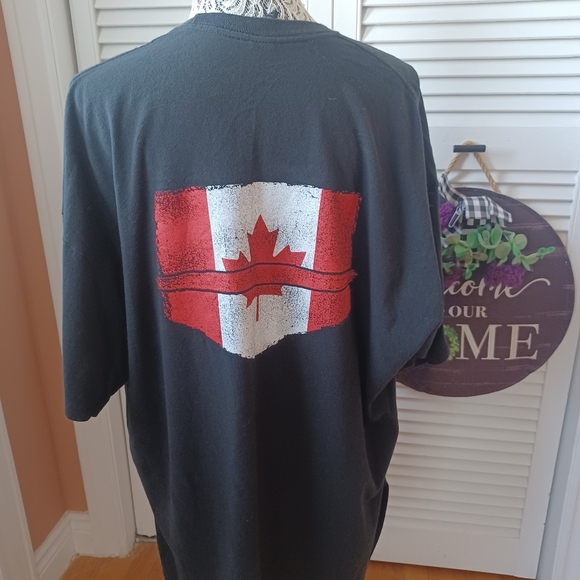 Crossed Axes Apparel Men's XXXL Short Sleeve 100% Cotton Canada Firefighter - Picture 2 of 9